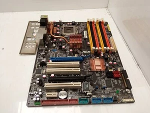 ASUS P5K C Socket LGA775 DDR2 DDR3 ATX Motherboard with I/O Shield - Afbeelding 1 van 5