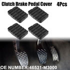 4 Pcs Car Anti-Slip Clutch Brake Pedal Cover Fit For Nissan Sentra D21 Black