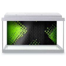 Fish Tank Background 90x45cm - Cool Lime and Black Gaming  #3880