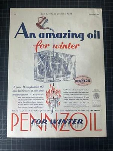 Vintage 1931 Pennzoil Print Ad - Picture 1 of 1