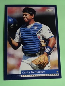 Carlos Hernandez - 1994 Score #174 - Los Angeles Dodgers Baseballkarte - Bild 1 von 2