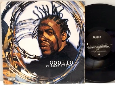 Coolio - It Takes A Thief LP 1994 US ORIG Promo 2 PAC Snoop Dogg N.W.A. Hip Hop - Image 1 of 3