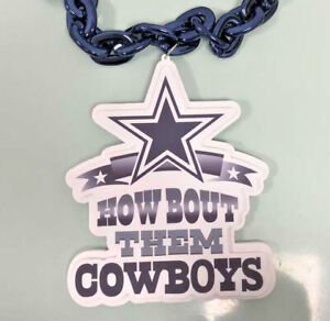 Dallas Cowboys "How About Them Cowboys" Foam 3D Necklace EVA Pendant With Chain