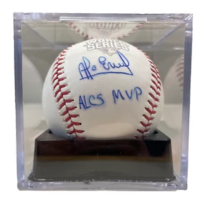 Béisbol de la Serie Mundial 2015 firmado por Alcides Escobar con inscripción de Jugador Más Valioso - Imagen 1 de 1