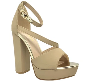 Forever Well-79 Women's Taupe Pageant Dress Evening & Party Shoes size 6.5 - Picture 1 of 4