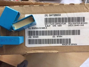 Metal film poly cap B32524-Q-1685K Epcos 6.8uf 100v 10% 10pcs £6.50 Z1233 - Picture 1 of 1