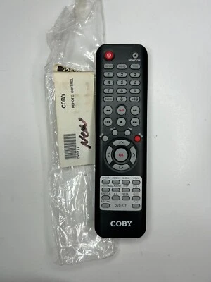Coby Remote Control, Black - OEM NOS for DVD Players DVD277, DVD298 - Image 1 of 2