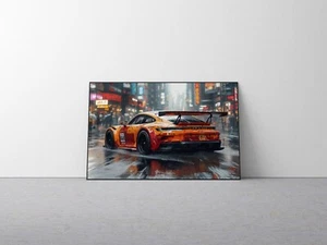 🏁 Porsche Car Art Print "Framed" 1 of 25 💎 COA | Giclée | 36x24" Museum V4 - Picture 1 of 8