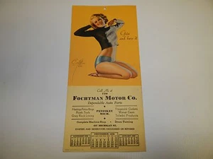 Vtg 1938 RARE Brown & Bigelow Earl Moran Pin Up Girl Calendar Risque 37212 - Picture 1 of 3