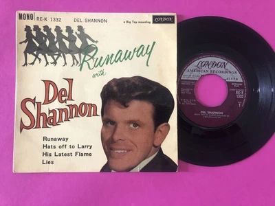 Del Shannon - Runaway With Del Shannon (7", EP, Mono) (Very Good (VG)) - Pop Voc - Image 1 of 2