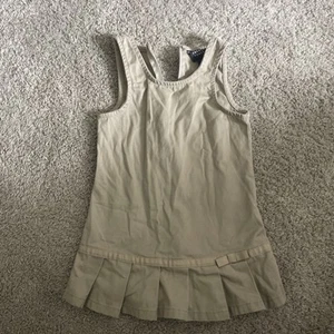 French Toast Khaki Uniform School Dress Sleeveless Tan Kids Youth Girls Size 4T - Picture 1 of 3