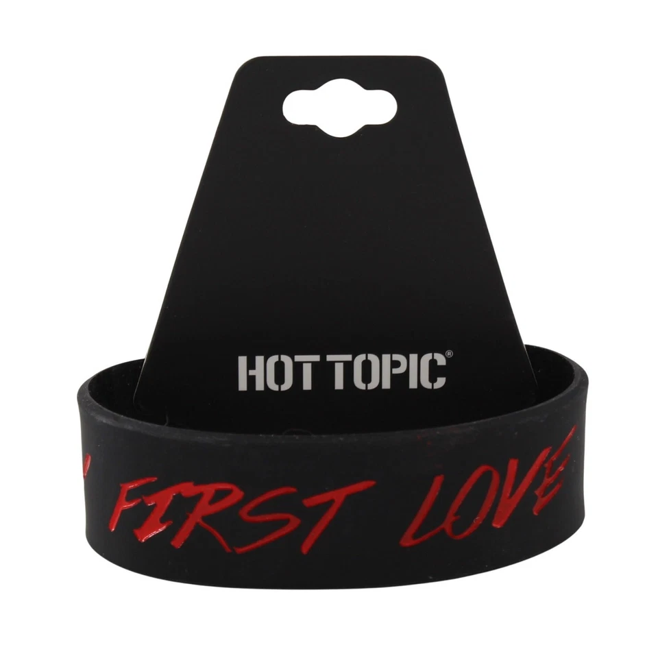 Pulsera pulsera de silicona "MUSIC IS MY FIRST LOVE" de Hot Topic #B2223 Foto 1 de 1