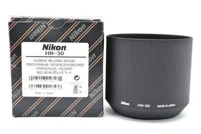 [Sin usar en caja] Parasol Nikon HN-30 para Micro Nikkor 200 mm f4 D de JAPÓN Foto 1 de 4
