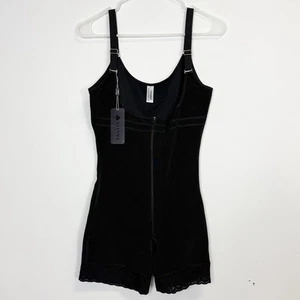 Yianna Shapewear Bodysuit Womens Large Black Sleeveless Shorts NWT NEW - Picture 1 of 9