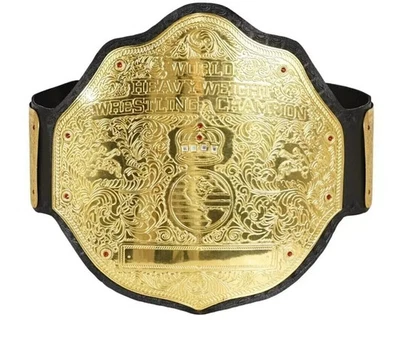 BIG GOLD World Heavyweight Championship Replica Tittle Belt Adult 2MM Brass - Image 1 of 4