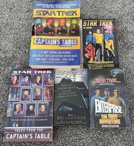 Star Trek Books Bundle X5 Joblot Books Paperbacks Science Fiction Manga Gar - Picture 1 of 13