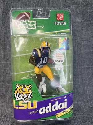 LSU McFarlane College Football Figure Joseph Addai RARE Purple Jersey 412/500 - Image 1 of 4