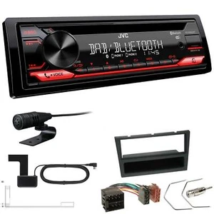 JVC KD-DB622BT DAB inkl Antenne Bluetooth USB Set für Opel Meriva charcoal  - Bild 1 von 5