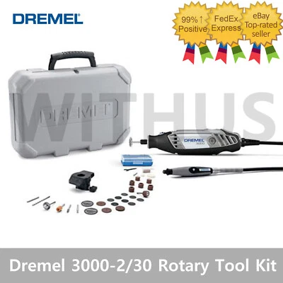 Dremel 3000-2/30 Rotary Tool Kit 10000-33000 RPM Accessories Set 220V -Tracking= - Image 1 of 2