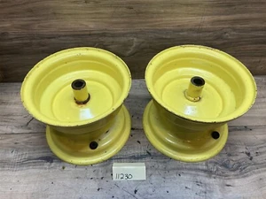 JOHN DEERE REAR WHEELS FOR RIDING LAWN MOWER 8 X6 - Imagen 1 de 10