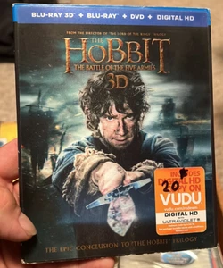 The Hobbit: The Battle of The Five Armies (3D Blu-Ray/Blu-Ray/DVD, 2015)W/SLIP! - Picture 1 of 1