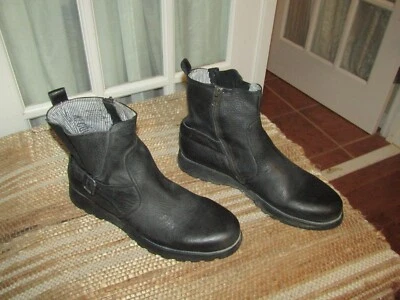 Kenneth Cole реакции черной кожи молнии мотоциклиста ботильоны мужской размер 11 - Изображение 1 из 4