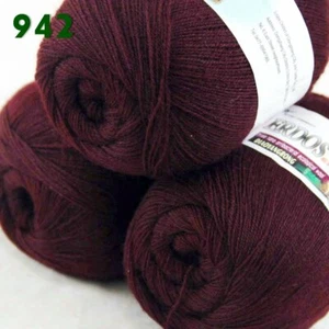Sale 3 Ballsx50gr LACE Rugs Acrylic Wool Cashmere Hand Crochet Knitting Yarn 942 - Picture 1 of 10