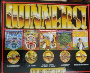 ¡Ganadores! (US Gold 1990) Commodore 64 (2 cintas, caja) 8 bits clásico 5 juegos - Imagen 1 de 5