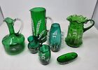 Mary Gregory Glass Collection of Vases/Jug/Bowl Lily of the Valley