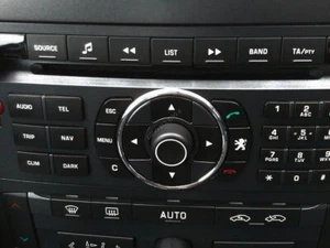 Pour Peugeot 407 2004-2011 Bague en aluminium poli pour panneau de contrôle - Imagen 1 de 4