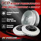 Bcp F + R Slotted Brake Rotors Drums For Toyota Celca Ra60 2.0L Coupe 81 -85