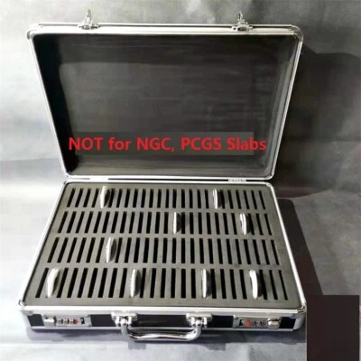 Aluminum Frame Storage Box Case with Lock for 100 Silver Dollar Coins Holders - Image 1 of 4