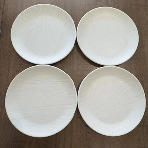 "4 placas de melamina Tommy Bahama 7,75"" grano de madera claro natural duradero en excelente estado usado" - Imagen 1 de 6