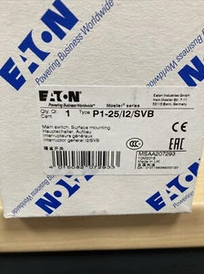 EATON Hauptschalter P1-25/12/SVB - Bild 1 von 2