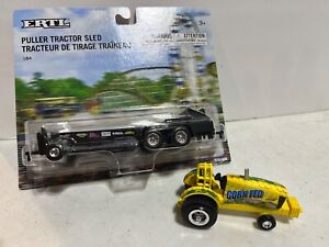 Minneapolis-Moline Corn Fed Pulling Tractor w Pulling Sled 1/64 Scale by Ertl