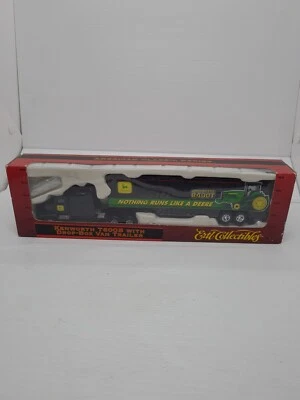 ERTL #5457 Kenworth T600B 1997 Semi truck & trailer "John Deere"  SCALE 1/87 NEW - Image 1 of 4