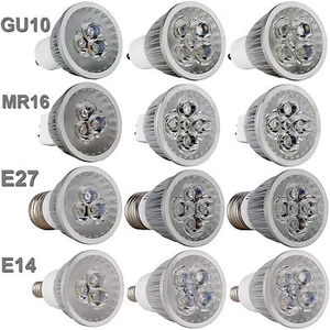 Ultra Bright MR16/GU10/E27/E14 9W 12W 15W Dimmable LED Spotlight Bulbs 110V 220V - Picture 1 of 15