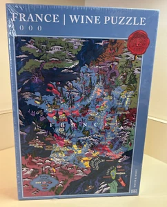 New Old Stock - France Puzzle, Water & Wines, 1000 Pieces, Map of France, Grapes - Picture 1 of 12
