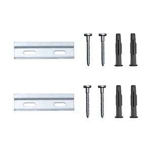 sossai® 10 cm Kurzschienen / Schienen Set, zum Aufhängen von Hängeschränken - Bild 1 von 7