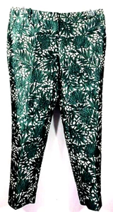 J.CREW COLLECTION Pantalón Corto Seda Talla 8 en Foto Encaje Floral VERDE A2110 $198 - Imagen 1 de 8