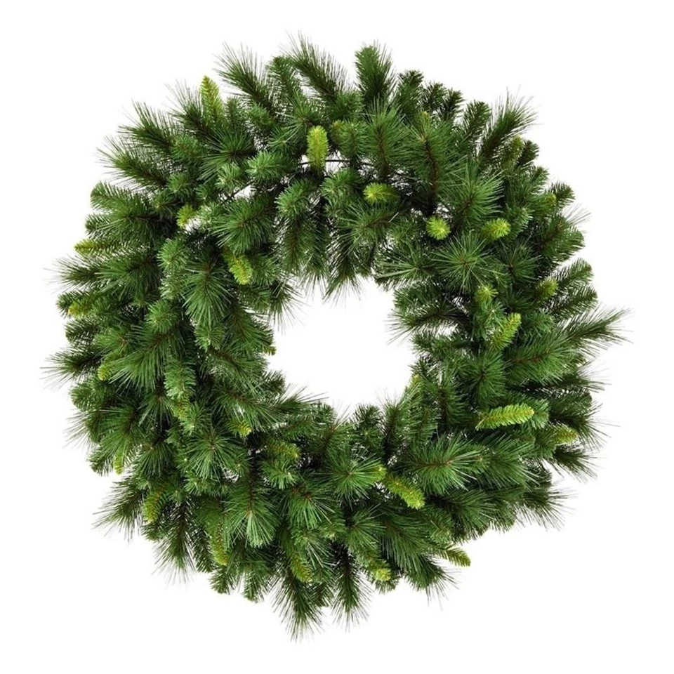 Guirnalda de Navidad artificial sin iluminar de pino mezclado Vickerman 42" Bangor en verde Foto 1 de 1