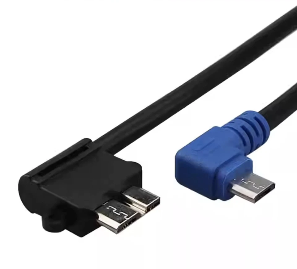 Micro 5-Pin to Micro-B OTG Cable 0.5m Male to Male for Camera Phone Storage - Image 1 of 4
