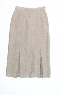 Windsmoor Women’s Beige Wool Midi Pencil Skirt Size 12 - Image 1 of 4