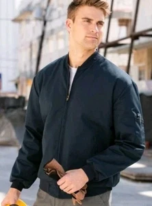 Red Kap Style Black Quilted Lined Mechanic Work Jacket Size XL Full Zip - Picture 1 of 12