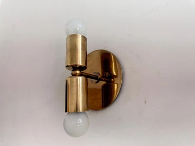 Aplique de pared Mid Century de 1940, aplique de pared moderno de latón, lámpara de accesorio Foto 1 de 4