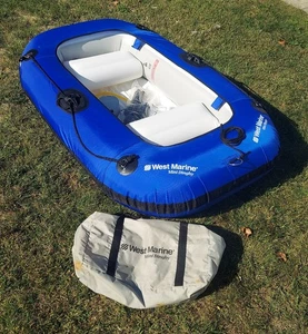 NEW! West Marine Mini Dinghy, Model TR200CKWM, 2-Person Inflatable w/ Oars, raft - Picture 1 of 10