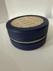 Rachel Barri SELBSTVEREDELNDER 5" RUNDER SCHMUCK-ORGANIZER königsblau - Bild 1 von 9