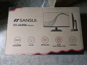 Sansui 24" LED Monitor IPS 1080P HDMI 75HZ AMD FreeSync ES-24X5A - Picture 1 of 4