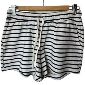 Banana Republic Factory White Black Stripe Shorts Women's Size S NWT - Picture 1 of 4