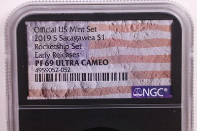 2019-S Sacagawea Dollar., Rocketship Coin., NGC PF-69, Cameo., Store #GDR0234. - Image 1 of 3